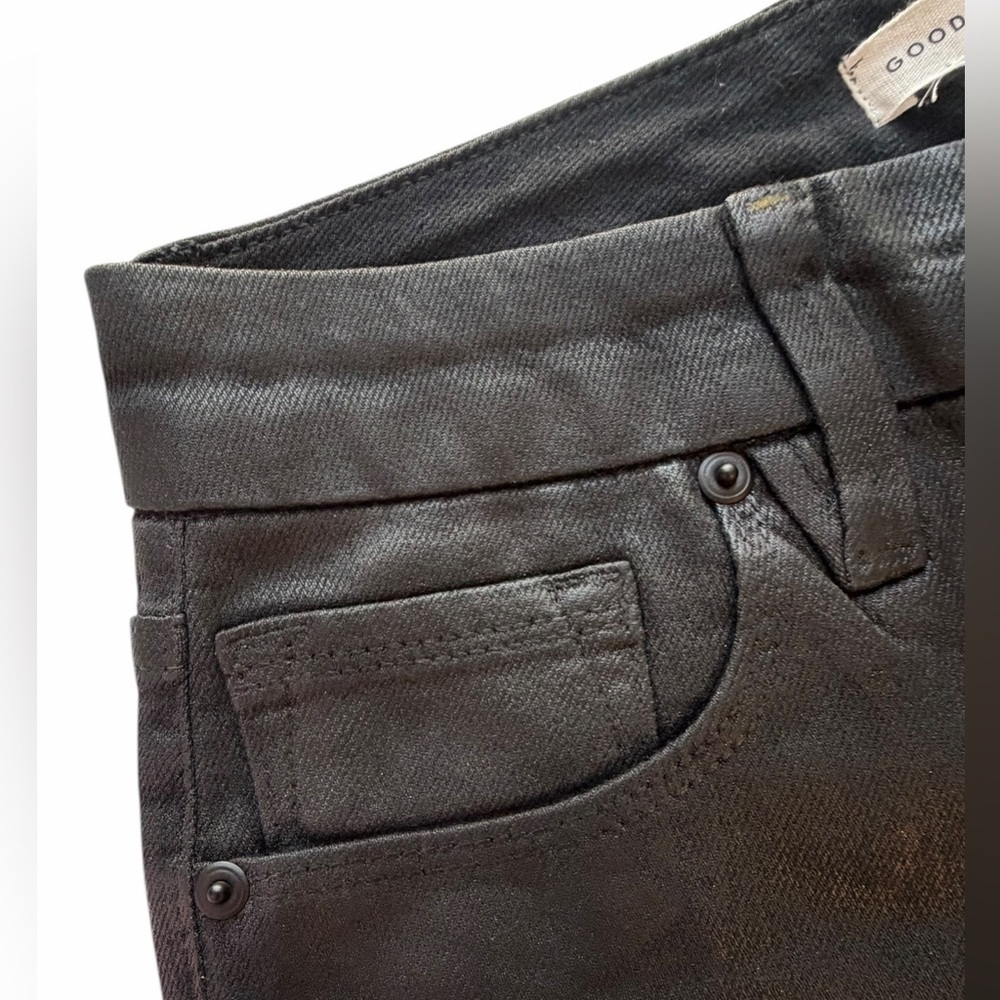 Good American Women's Good Classic Coated Pants Size 4/27 - Picture 8 of 15